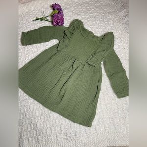Cat and jack Green ruffled dress